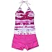 YiZYiF Kids Girls Tankini Bikini 2 Pieces Swimwear Swimming Bathing Suit Hot Pink 7-8
