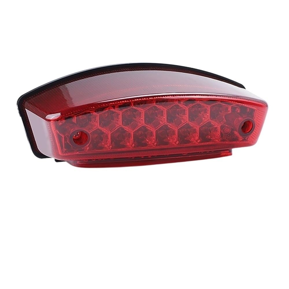 For Hond&a For D&ucati M1000 S2R S4R 900 620 400 Vesp Motorcycle Universal Rear Brake Lamp Tail Light License Plate Light (Color : 1)