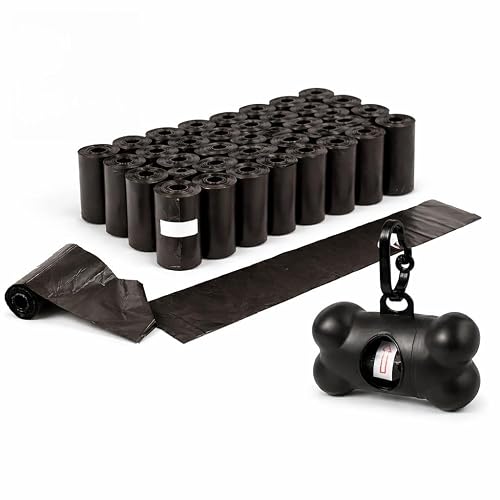 COTTECOTA Bolsas para Excrementos de Perro 900 Bolsas (60 Rollos) + Dispensador con Clip para Correa