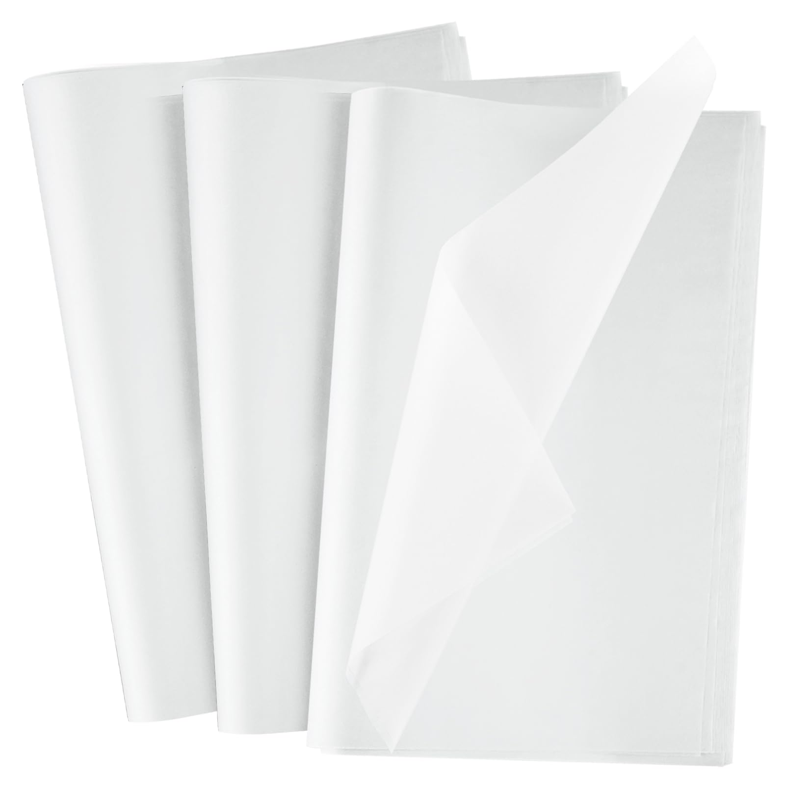 NEBURORA 100 Sheets White Tissue Paper 20x14 Inches Gift Bag Wrapping Tissue Paper Bulk Decorative Art Paper for DIY Crafts Birthday Wedding Party Decoration
