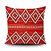 BAGEYOU Housse de coussin décorative Motif navajo tribal occidental du sud-ouest indien Amérique du sud-ouest de l'Amérique tribale, taie d'oreiller carrée 20 x 50,8 cm