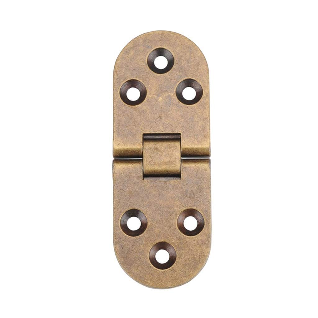 Nvsfzgiyg D 2Pcs Flap Folding Hinges Hidden Hinge Cabinet Table Oors Thicken Zinc Alloy Iy Furniture Conceale Support Screws(D)