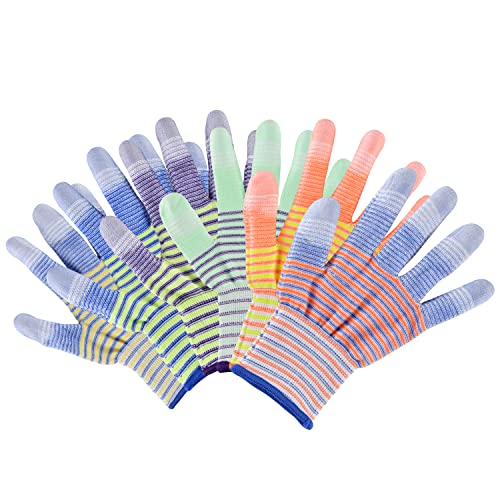 Tobehigher Gardening Gloves For Women - Gardening Gloves 12 Pairs, Breathable Rubber Garden Gloves, Outdoor Protective Working Gloves #TOP26