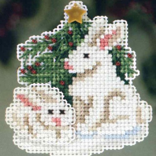 Mill Hill Winter Bunnies Beaded Counted Cross Stitch Kit MH183303