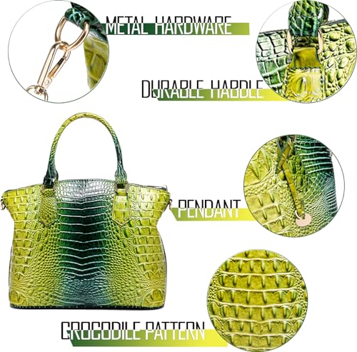 Image of Makcr Joacbv Women Purse Satchel Bag Long Crossbody Classy Tote Bag Top Handle Vegan Leather Ladies Handbags Embossed Pattern