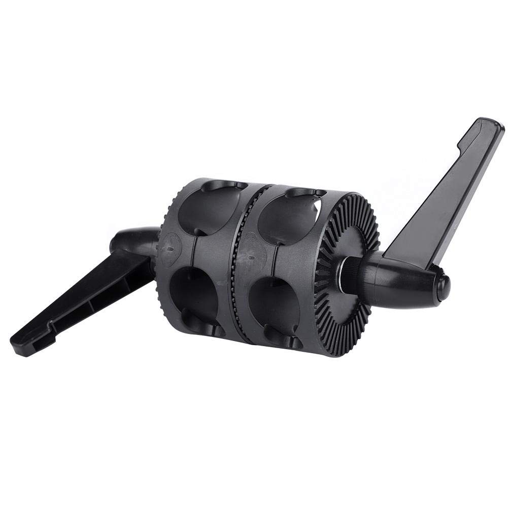 V BESTLIFE Clip del Soporte del Reflector, Soporte de Soporte de Reflector de Doble Rueda Adaptador de Soporte de luz del Rotor