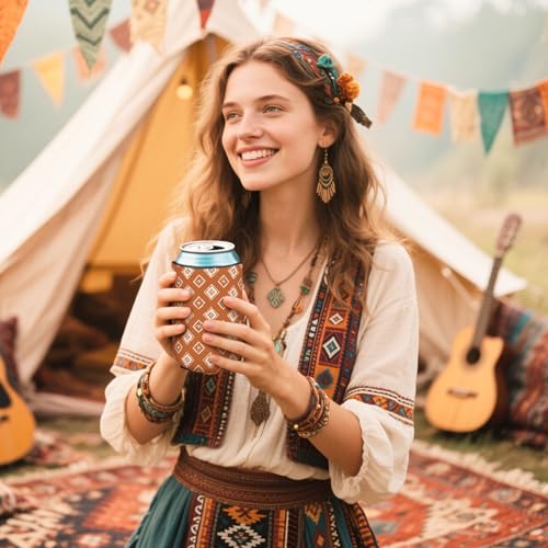 Save on 12 Pcs Boho Can Cooler Sleeves with Code J4OSICKY - Image 6