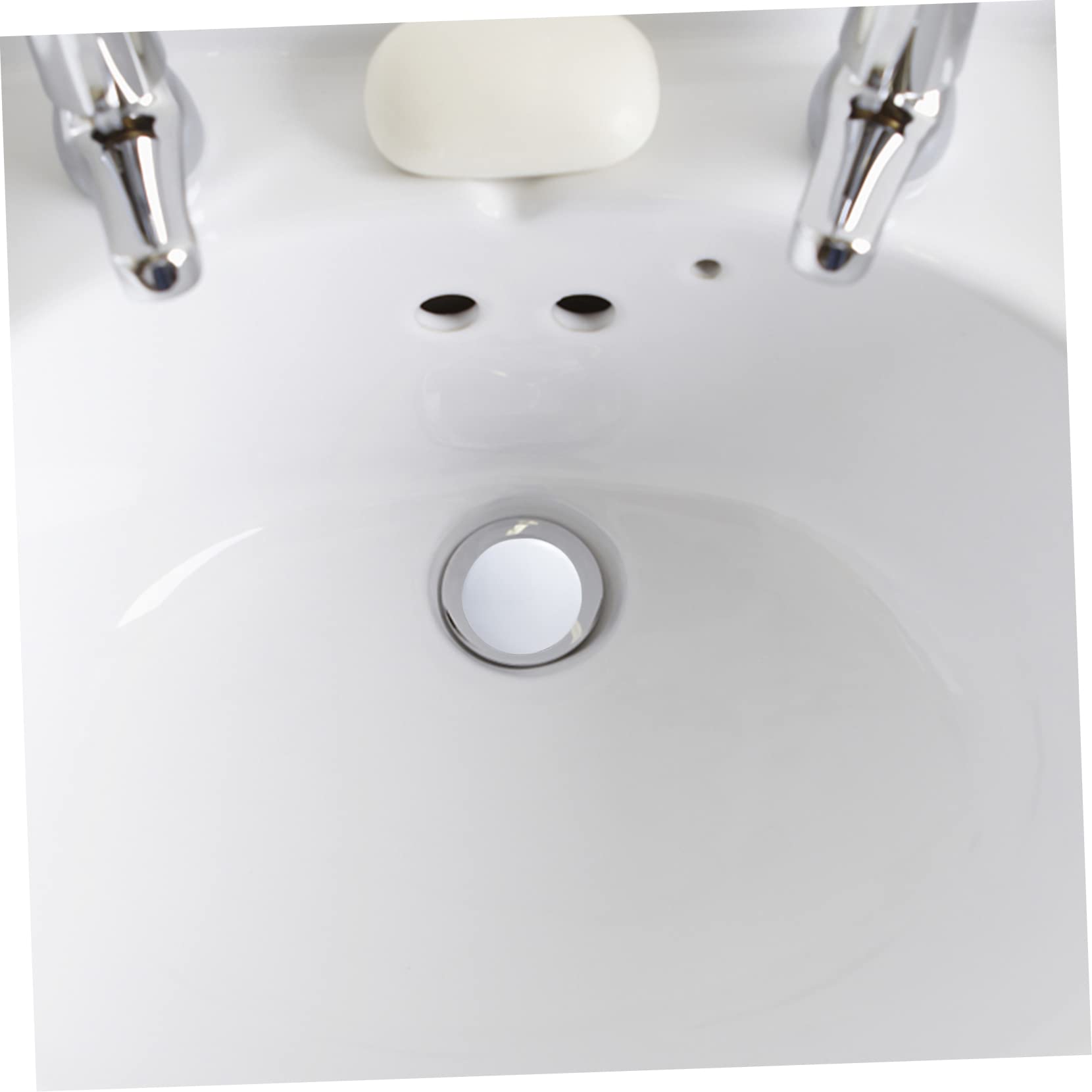 Tapón Desagüe Pop Up de Cobre para Lavabo Grande Diseño Cerámico con Ranuras Accesorio Duradero y Resistente para Baño