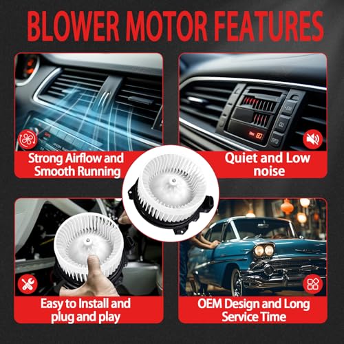 Image of 700249 HVAC Heater Blower Motor Fan Front Replacement Compatible with Toyota Corolla 2009-2019 /Prius 2012-2015 /Prius V 2012-2017, Replaces# PM4031, 8710302210
