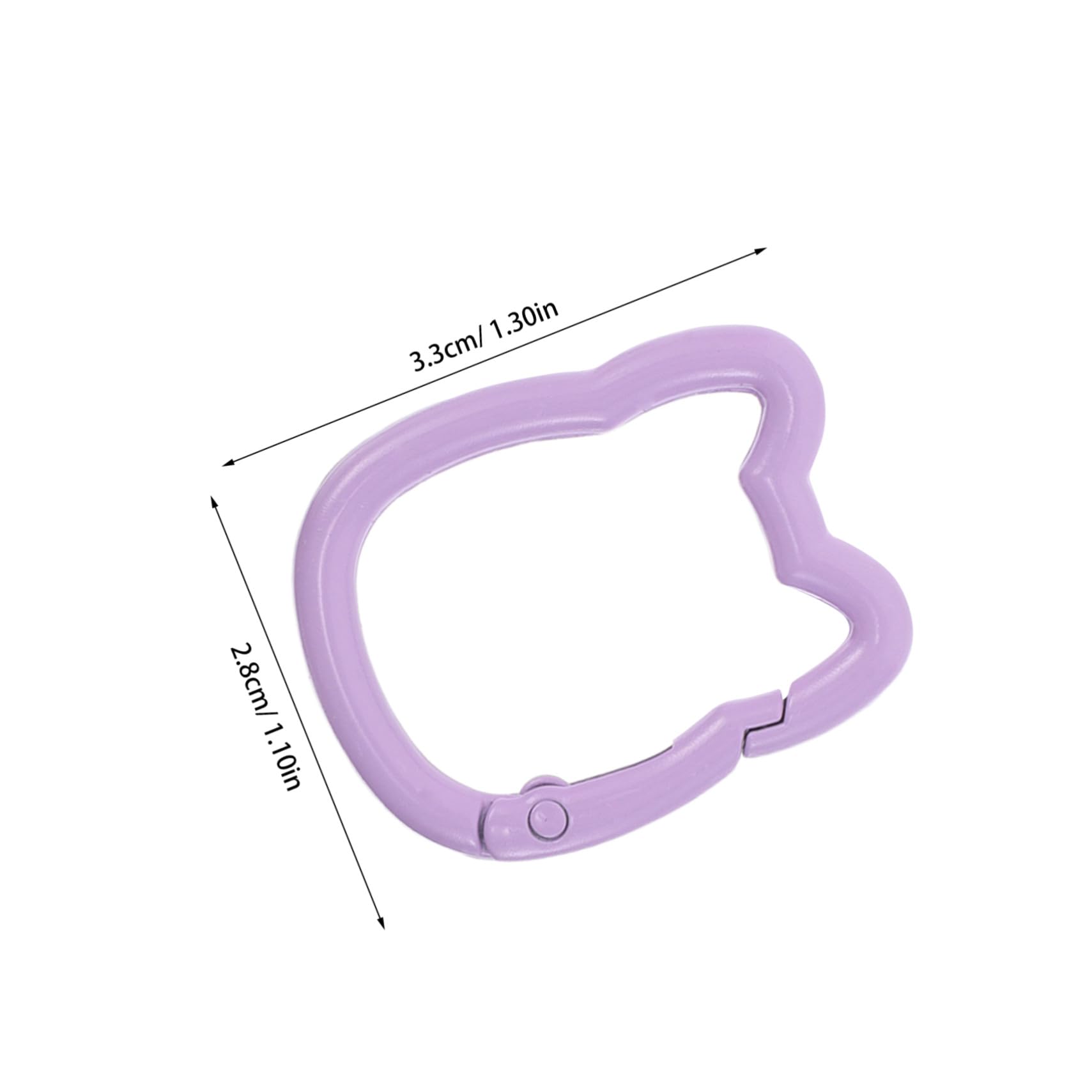 80 Katzen Schlüsselanhänger aus Zinklegierung Federring Karabiner mit Offenem Federmechanismus Vielseitig Einsetzbar als Schlüsselhalter Taschenanhänger und DIY Zubehör