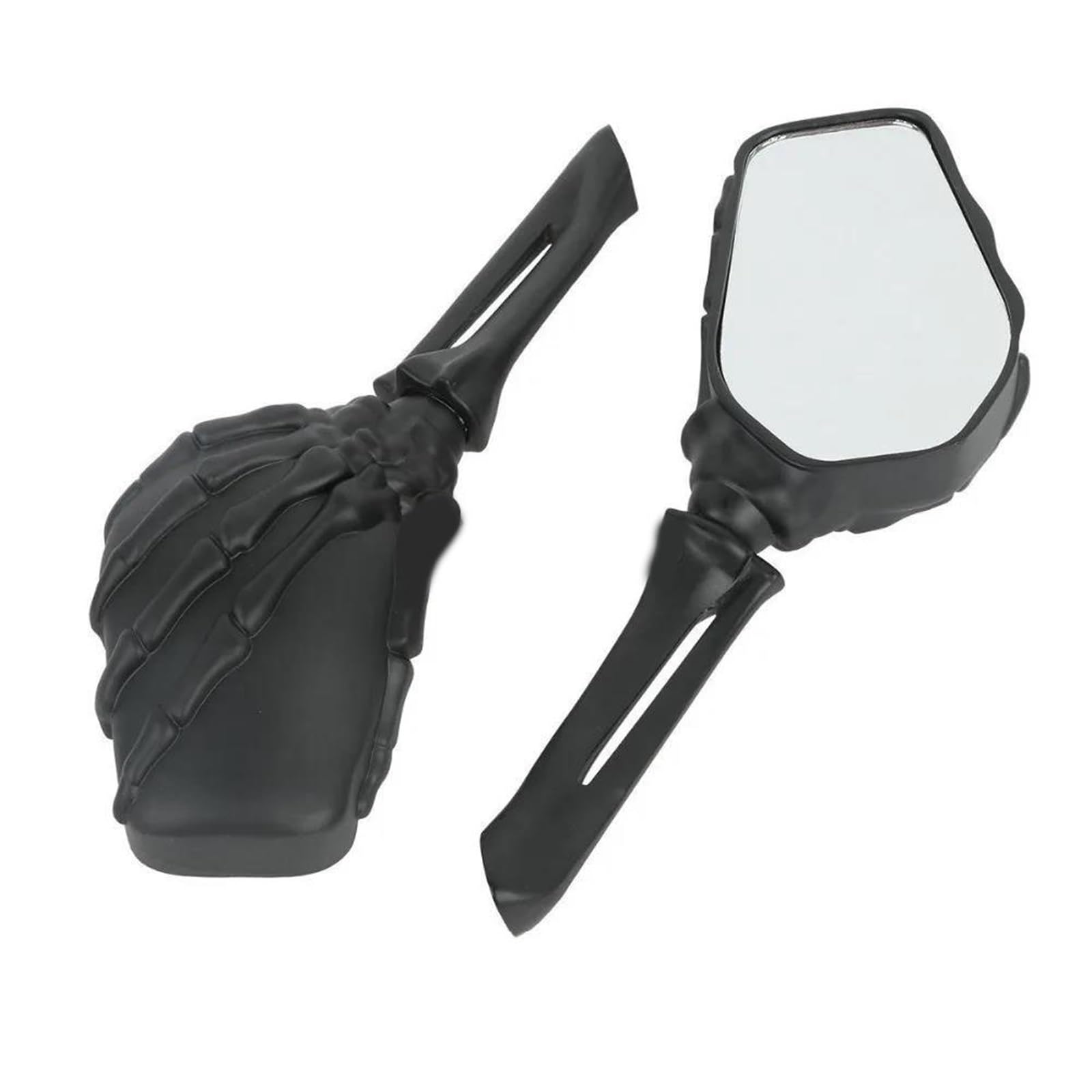 Rétroviseurs Noirs À Tête De Mort Finition Premium pour VT Shadow Ace 1100