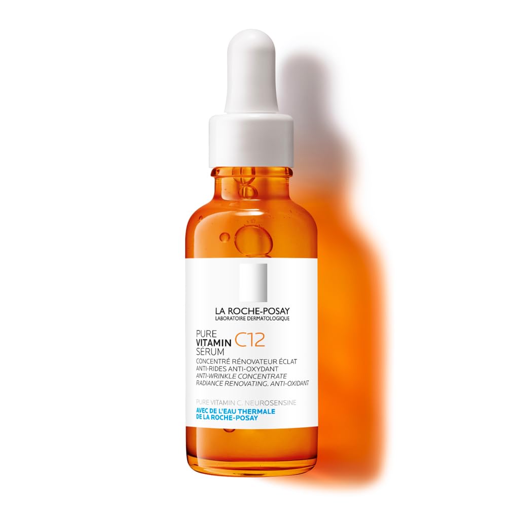 La Roche Posay Pure Vitamin C12, Siero Anti-Età, Anti-Rughe e Anti-Ossidante, Pelle Luminosa e Uniforme, Linee d'Espressione e Rughe Levigate, 30 ml e Routine Correlate a Questo Prodotto