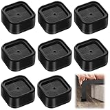 8Pcs Chair Raisers, Furniture Risers Furniture Risers, Chair Raisers, Desk Riser Blocks, Square Stackable Bed Raisers Blocks Lift Height 3.5cm,Bed Raisers Heavy Duty