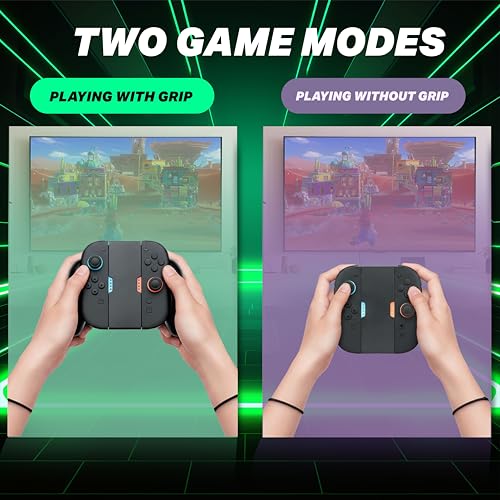 Image of NiTHO Joy-Con Grip for Switch 2, Ergonomic Gamepad Handheld Grip Compatible with Switch 2 Joy-Cons, Clip & Play Grip Handle Attachment Accessories for Switch 2