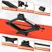 Viibrra 2 Ton Scissor Jack, Upgrade 4409 Lbs Car Jack Kit with 2 Rubber Pads, 10PCS Small Portable Car Jack Emergency Kit with Ratchet Wrench, Tire Repair Changing Kit for Vehicles SUV Sedan MPV UTV
