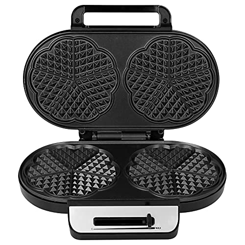 Waffeleisen antihaft doppel elektrisch 1200W Waffelmaker Edelstahl Waffelmaschine Waffle Cone Maker Waffel Automat… – Bild 5