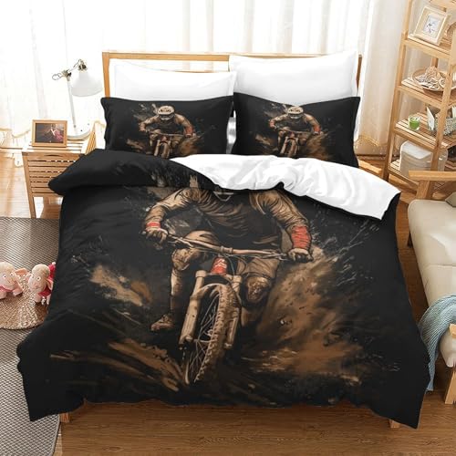 Housse de couette vtt microfibre facile d'entretien lit simple - 2