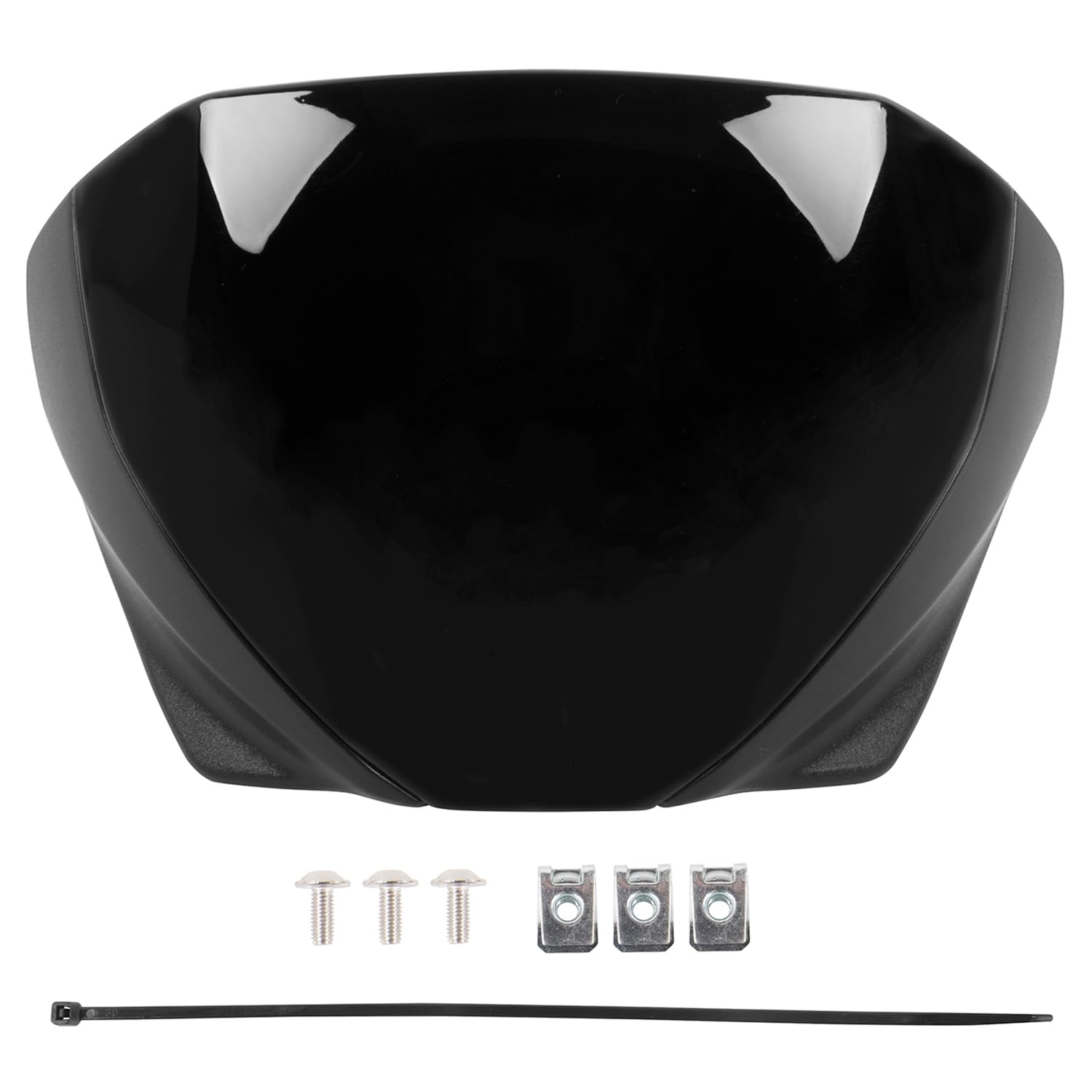 Protecteur de visière d'écran avant de moto Nouveau pare-brise Flyscreen Déflecteur de vent Compatible avec T-riumph Trident 660 2021 2022 2023 (Noir)