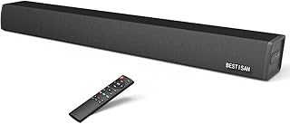 BESTISAN 34inch 100W Sound bar, Wired and Wireless Soundbar for TV, Home Theater Surround Sound System Sound Bars for TV with HDMI-ARC, Optical/Coaxial/RCA Connection