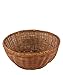 Cestino da portata in vimini intrecciato per pane, frutta e verdura, per il servizio al ristorante e come decorazione da tavolo, rotondo, 30,5 cm