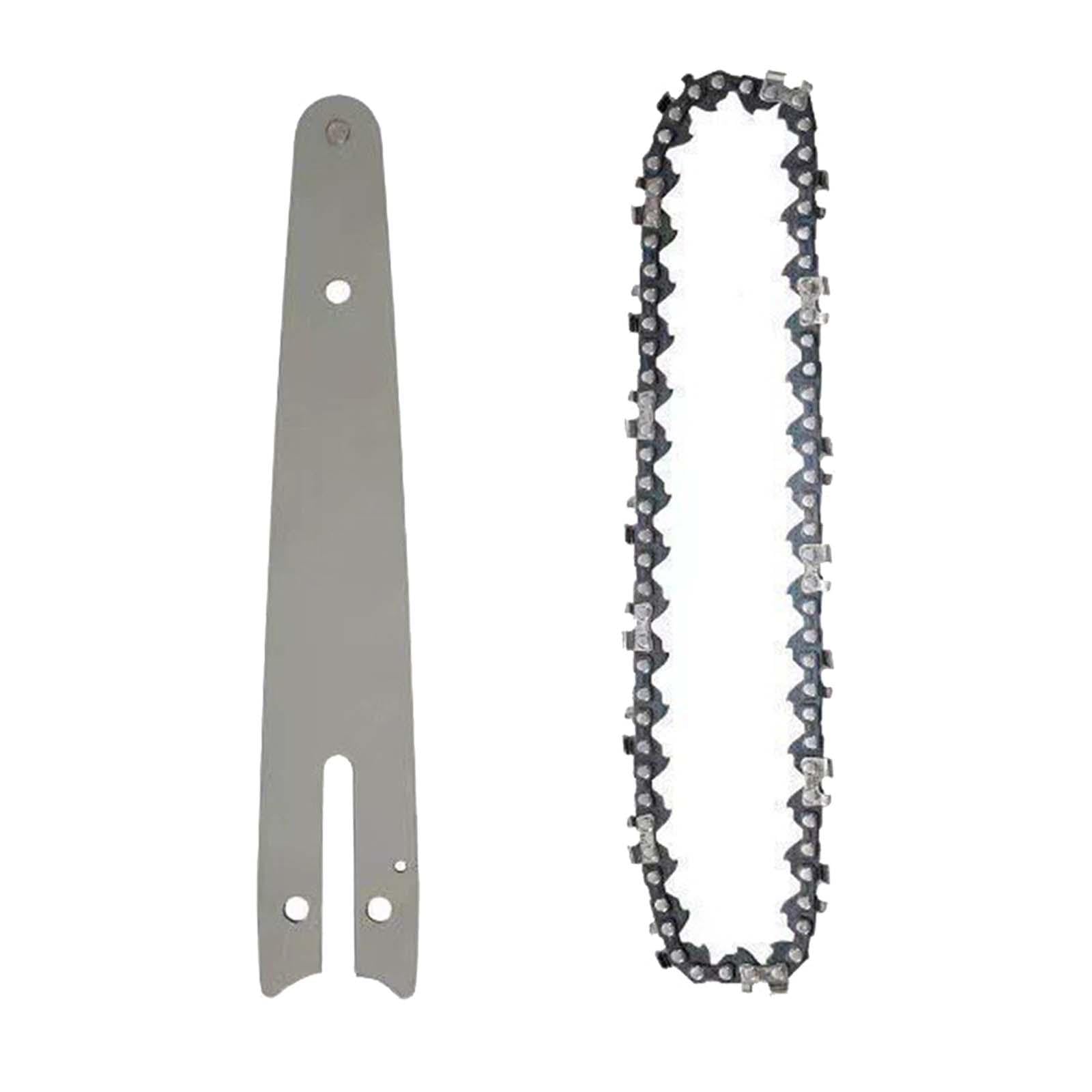 Juego de 3 cadenas de sierra guía y barra guía para cortar pisos laminados de madera contrachapada de 8 pulgadas, plata, 8 pulgadas