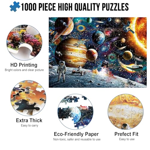 Ledeak 1000 Piece Jigsaw Puzzles for Adults, Challenging Brainteasing Jigsaw Puzzles for Adults Teenagers, Difficult Personalised Jigsaw Puzzle, Home Decoration Puzzle (Interstellar Explorer) - Image 3
