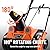 VECELO 18” 15Amp Electric Snow Shovel, Corded Snow Blower with 180° Chute Rotation & 2 Transport Wheels, 25’ Throwing Distance for Driveway, Sidewalk
