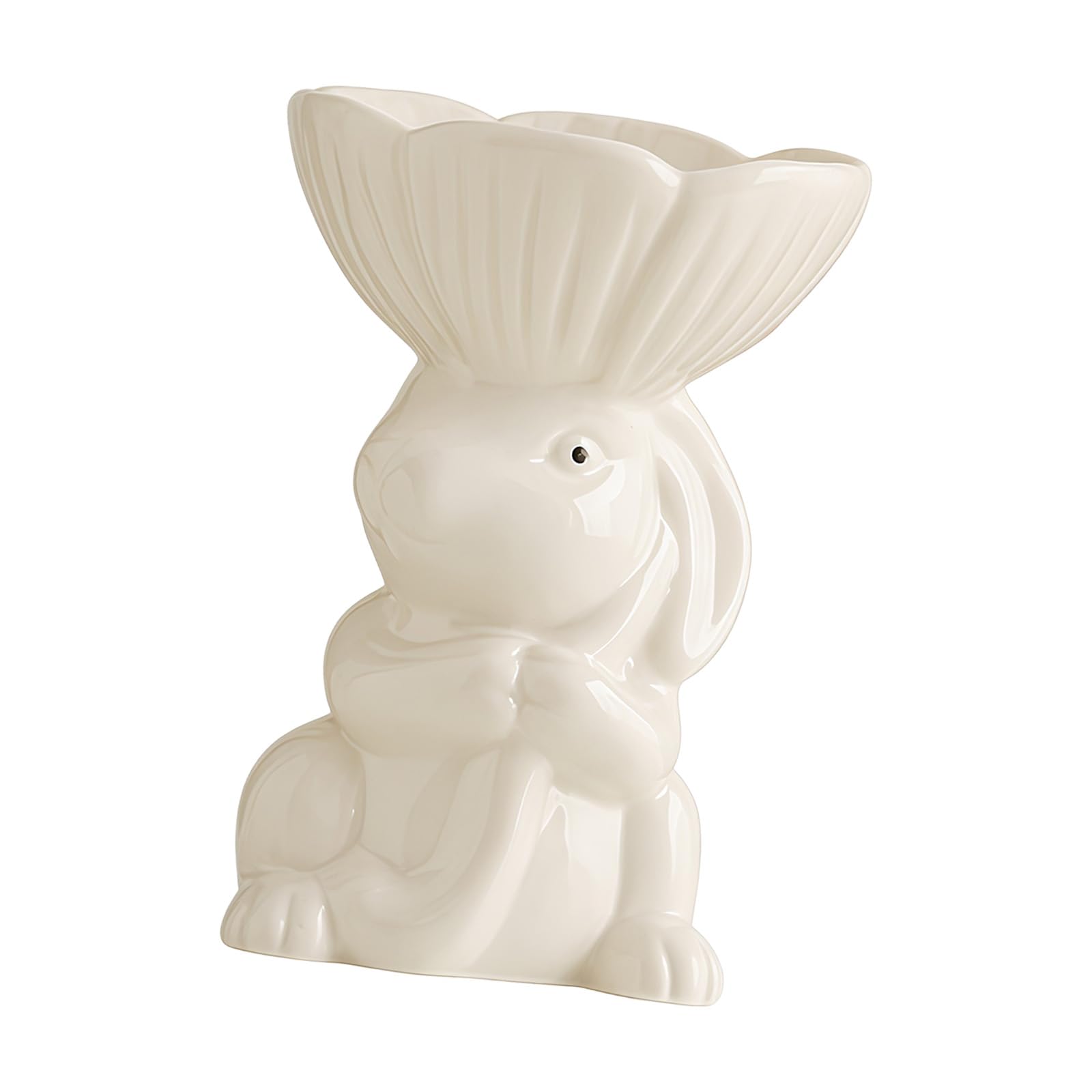 Msioytog Decorative Ceramic Rabbits Plate Multifunctional Use As Jewelry Holders or Display Piece Desk Organizers for Tabletops Ceramic Rabbits