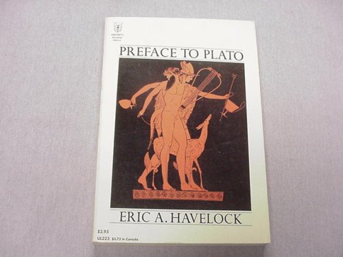 Preface To Plato by Eric A. Havelock 1967 Softc... B00171FV3W Book Cover