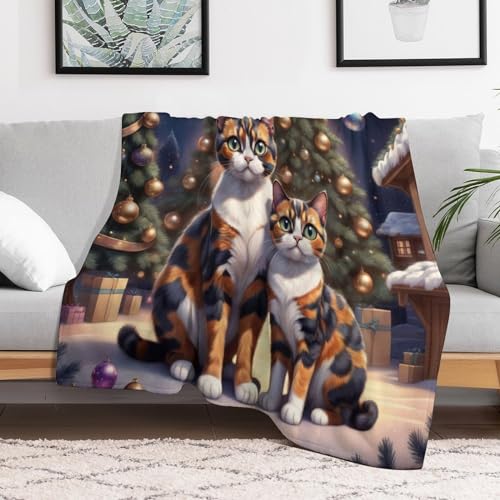 Couverture plaid chat contre le froid rideau doux pour canapé - 3