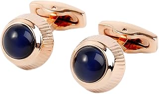 YAHOYA Gemelos Oro Rosa Color Moda Hombre Mujer Negocios Regalos de Boda Puños franceses