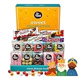 Valeli, Chocolates y Golosinas Cesta dulces y chocolatinas, Caja Regalo Original: Cumpleaños - 1 kg paquetes, bolsas