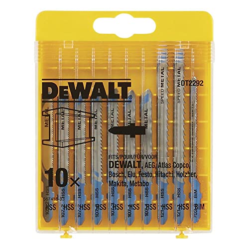 DEWALT 10 Pieces Metal-Cutting Jigsaw Blades Set DT2292-QZ