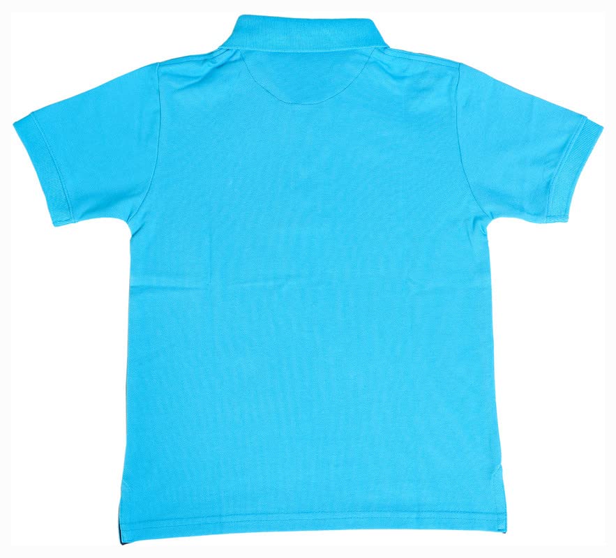 Image of Boys Cotton Polo T-Shirt Regular Fit Half Sleeve Plain Collar T-Shirt, Soft Breathable Casual Wear