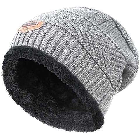 HINDAWI Kids Winter Knit Beanie Hat Warm Snow Hats Children Slouchy Skull Cap for Girls Boys (5-14 Years) Cover