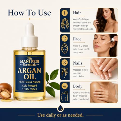 Image of TMPE Argan Oil for Hair Growth for Thicker & Stronger Hair, Eyebrows & Eyelash | 100% Pure & Cold Pressed - 30ml.