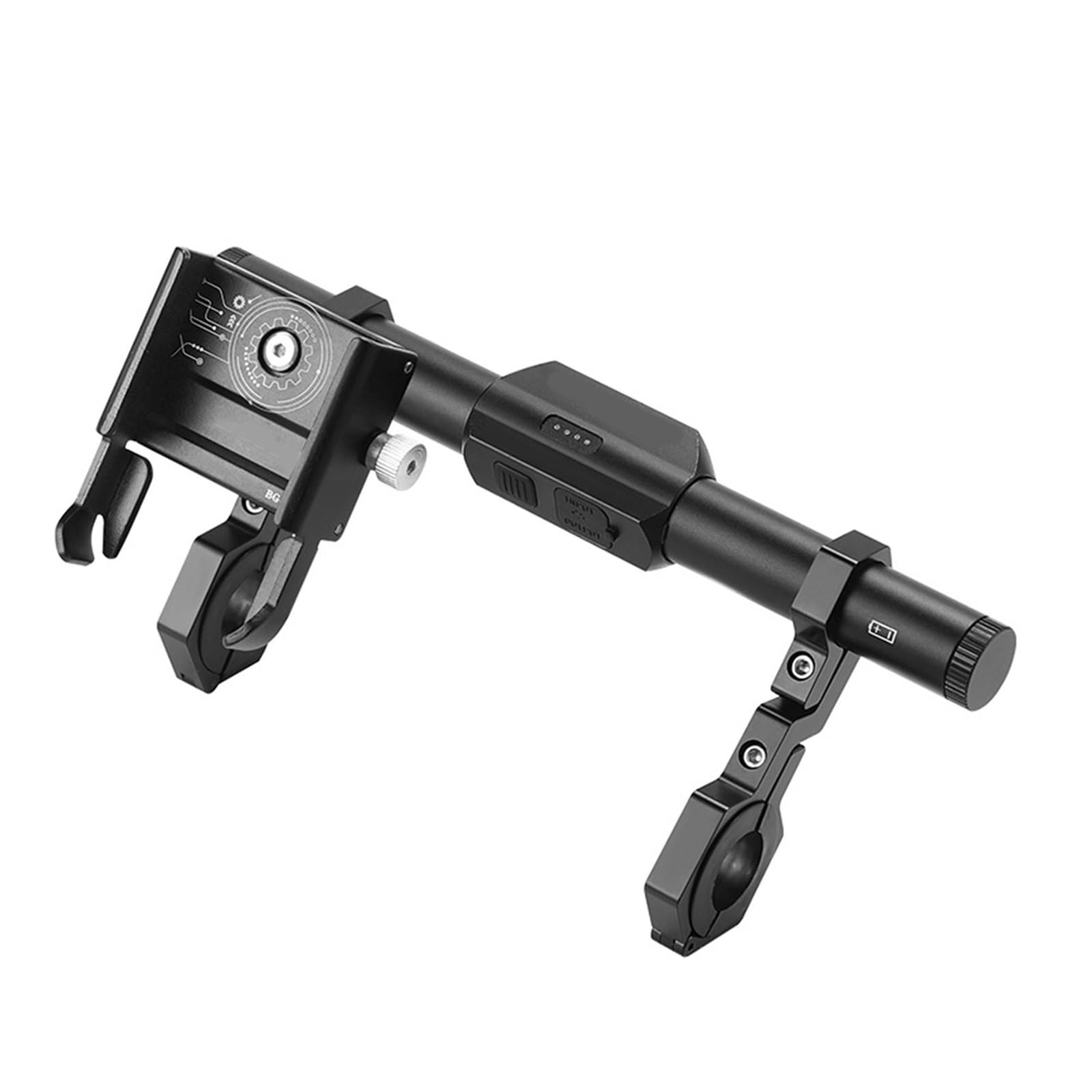 Jazuaiao Capacity Bike Light Aluminum Alloys Mount with Speedometers Phone Holder for Night Cycling Bike Speedometers Holder
