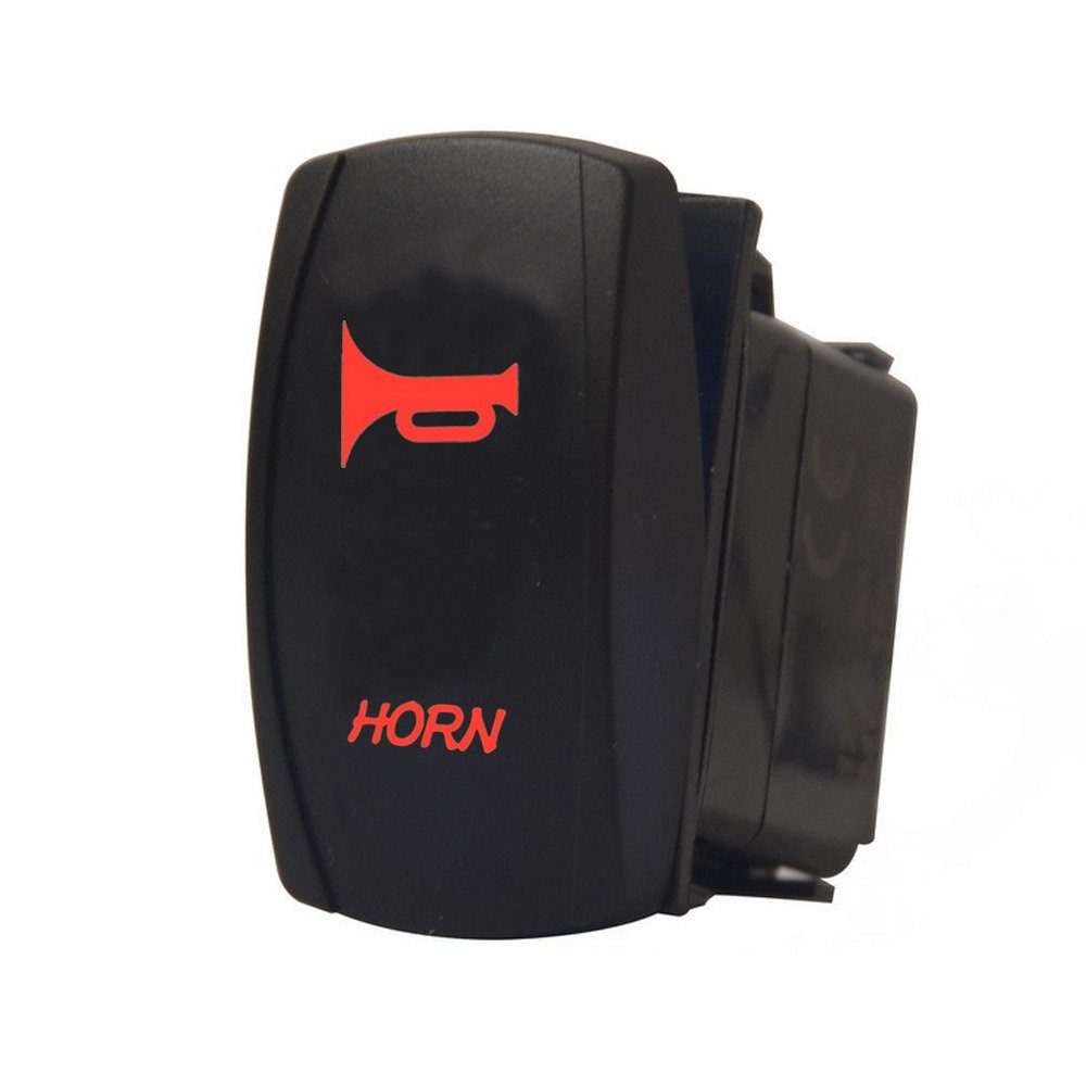 Etopars Car Auto Vehicle 12V 20A 24V 10A Red LED Light Rocker Toggle Switch 5Pin Horn Light Momentary