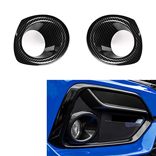 Thenice for 10th Gen Civic Front Fog Light Cover Trims ABS Carbon Fiber Style Exterior Decals for Honda Civic Hatchback Type R 2021 2020