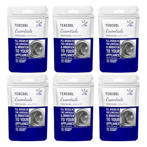 Image of TEKCOOL Washing Machine Cleaner, Descaler for Washing Machine Front Load and Top Load, Washing Machine Cleaning Powder, Descaling Powder for Washing Machine (Blue, Pack of 6)