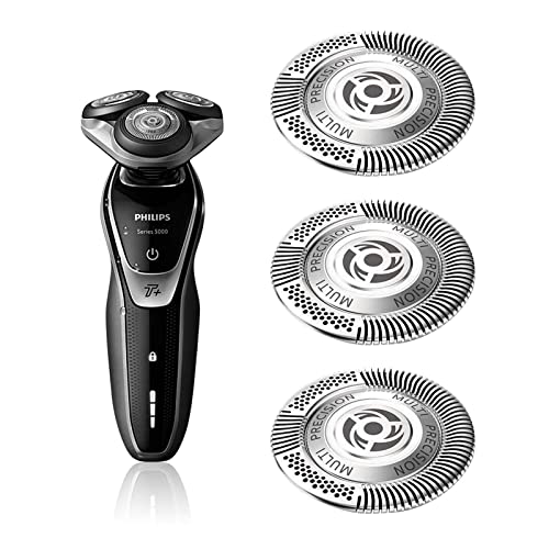 SH50 Replacement Blades for Philips Norelco Series 5000 Shavers,Compatible with Series 6000,AquaTouch (S5xxx) and PowerTouch (PT8xx),Pack of 3