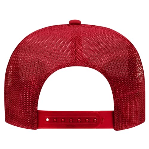 Image of OTTO Polyester Foam Front 5 Panel High Crown Mesh Back Trucker Hats in 97, Bulk, Wholesale