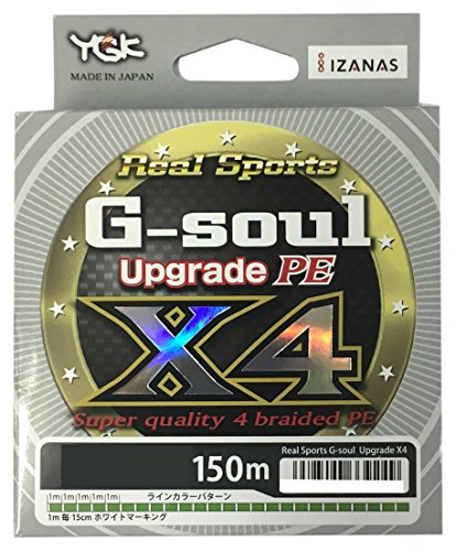 Cuerdas pesca Line YGK g-soul x4u00a0actualización PE 150u00a0M verde # 0,3/6LB