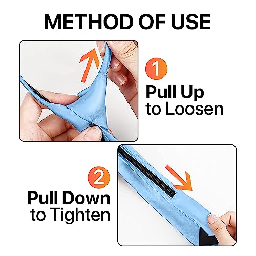 Image of boxed-gifts Umo Lorenzo Mens Zipper Ties Solid Color Pre Tied Polyester Neckties for Men and Women