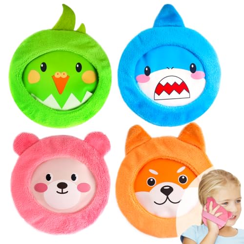 NEWGO Kühlpads Kinder 4 ungiftige Gel-Kälte-Wärme-Kompressen mit Gummiband, wiederverwendbare Kühlpads für Kinder Cool Pack für Verletzungen, Schmerzlinderung, Schwellungen, Fieberkühlung NEWGO Kühlpads Kinder 4 ungiftige Gel-Kälte-Wärme-Kompressen mit Gummiband, wiederverwendbare Kühlpads für Kinder Cool Pack für Verletzungen, Schmerzlinderung, Schwellungen, Fieberkühlung