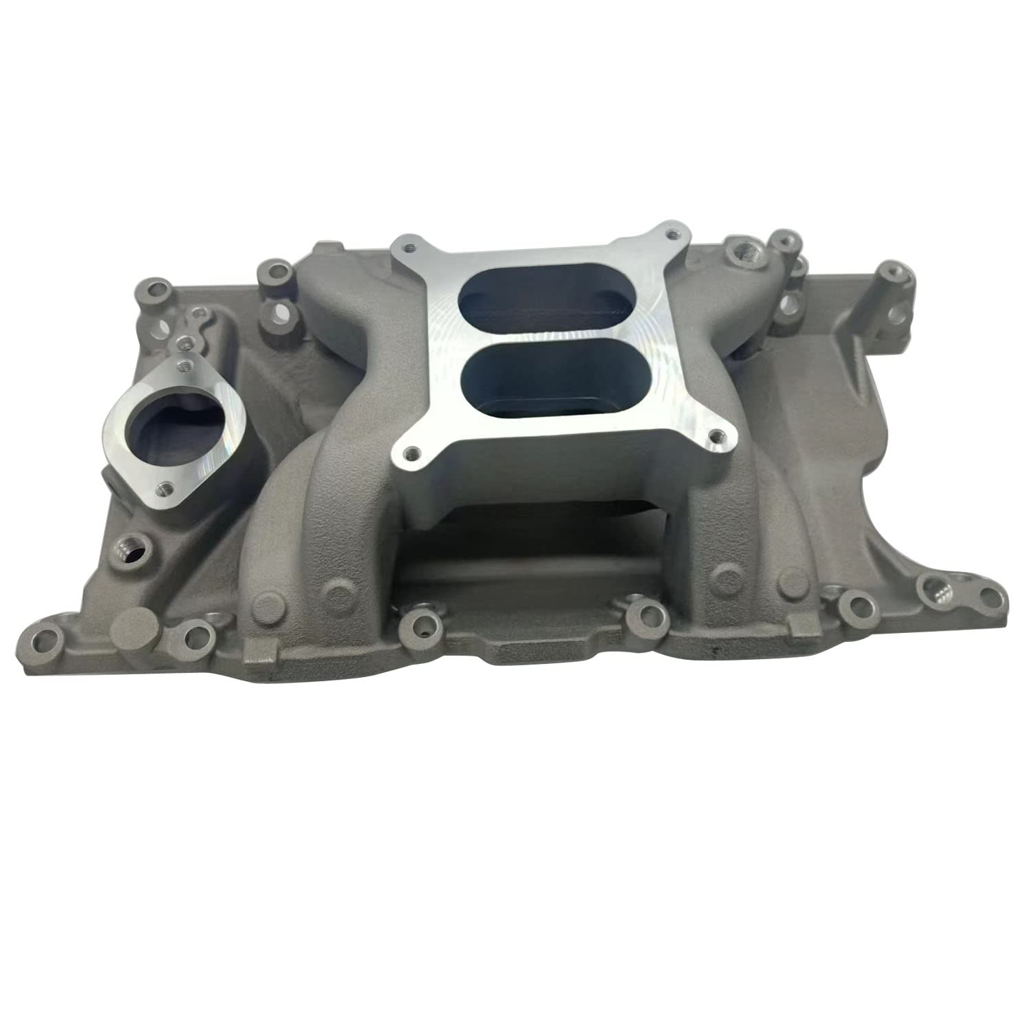 1 PZ SHLPDFM Alluminio Collettore di Aspirazione Doppio Piano Collettore di Aspirazione Compatibile con 1967-2003 Piccolo Blocco Chrysler Mopar 318 340 360 RPM 1500-6500 Altezza 5.4 pollici
