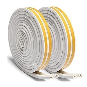 Adkwse Afdichtingstape voor deuren, zelfklevende deurafdichting, D-profiel, rubberen afdichting voor ramen…