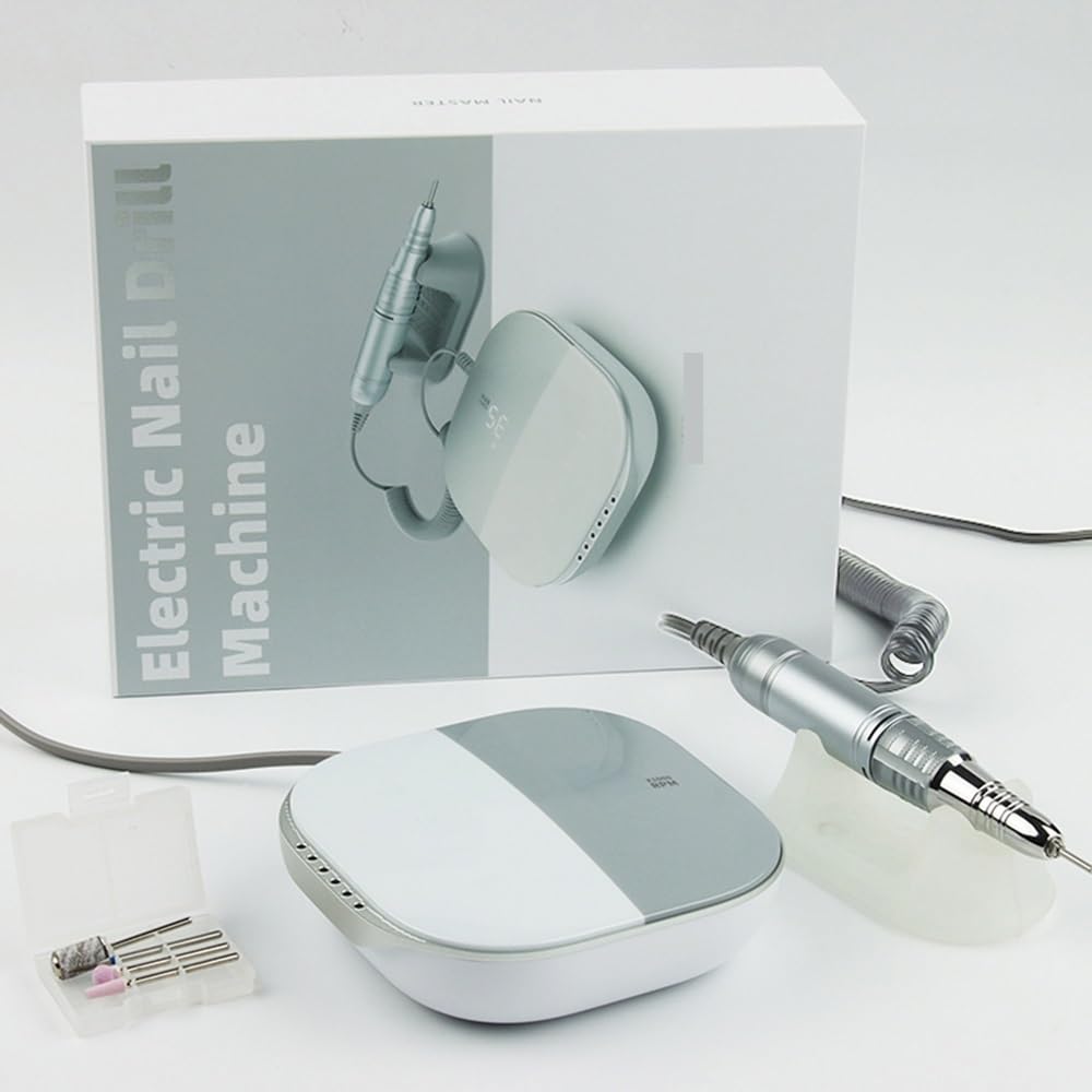 Trapano elettrico per unghie, macchina per manicure con controllo sensibile al tocco e schermo LCD, trapano per unghie 35000 giri/min, lima elettrica per unghie in gel acrilico, strumenti