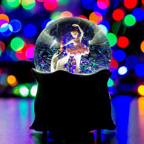 Caja de música con bola de cristal para dormir niñas 6