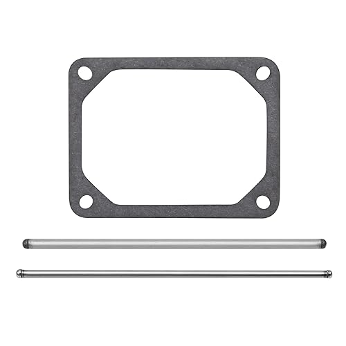 Juego de varillas de empuje con tapa de válvula de repuesto para B & S 690981 690982 Acero y aluminio